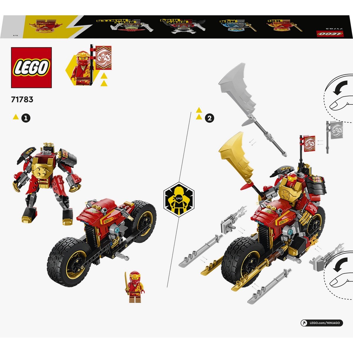 La moto du robot de Kai - Evolution - Lego Ninjago 71783