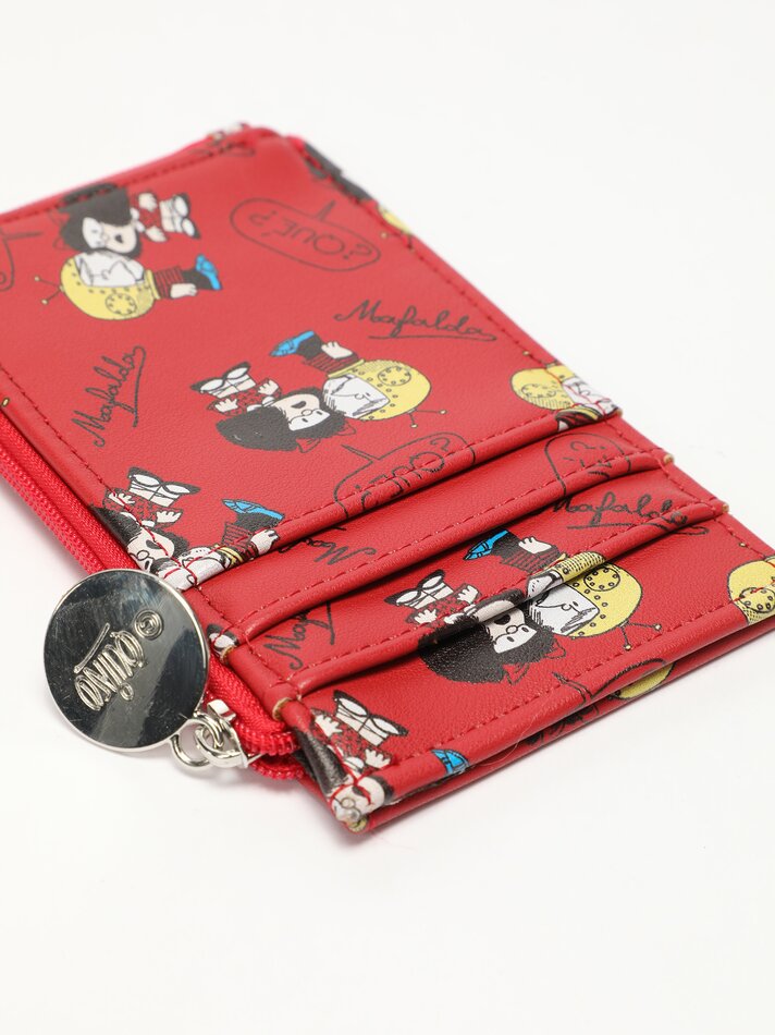 Porta-cartões Mafalda - Vermelho