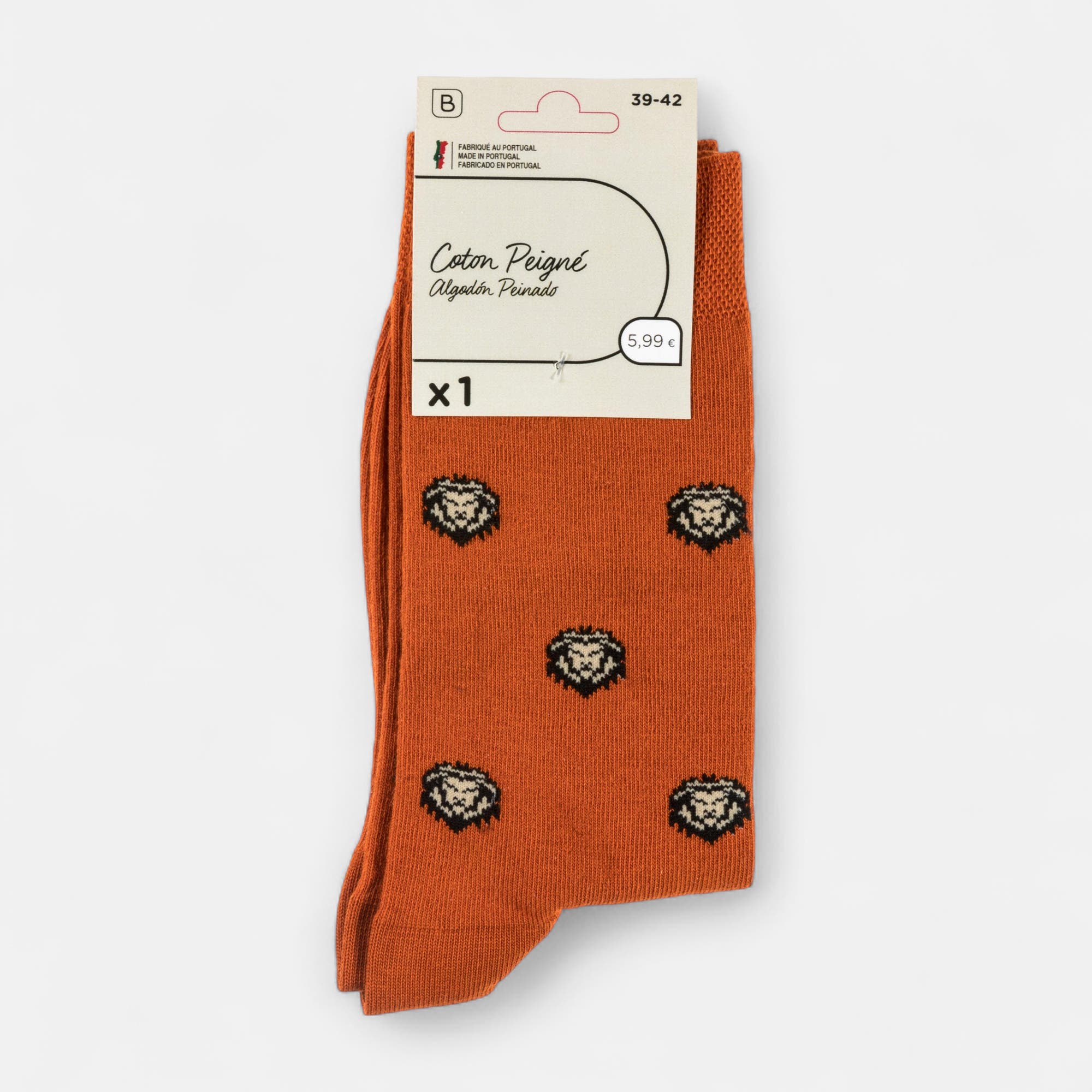 Chaussettes Homme orange