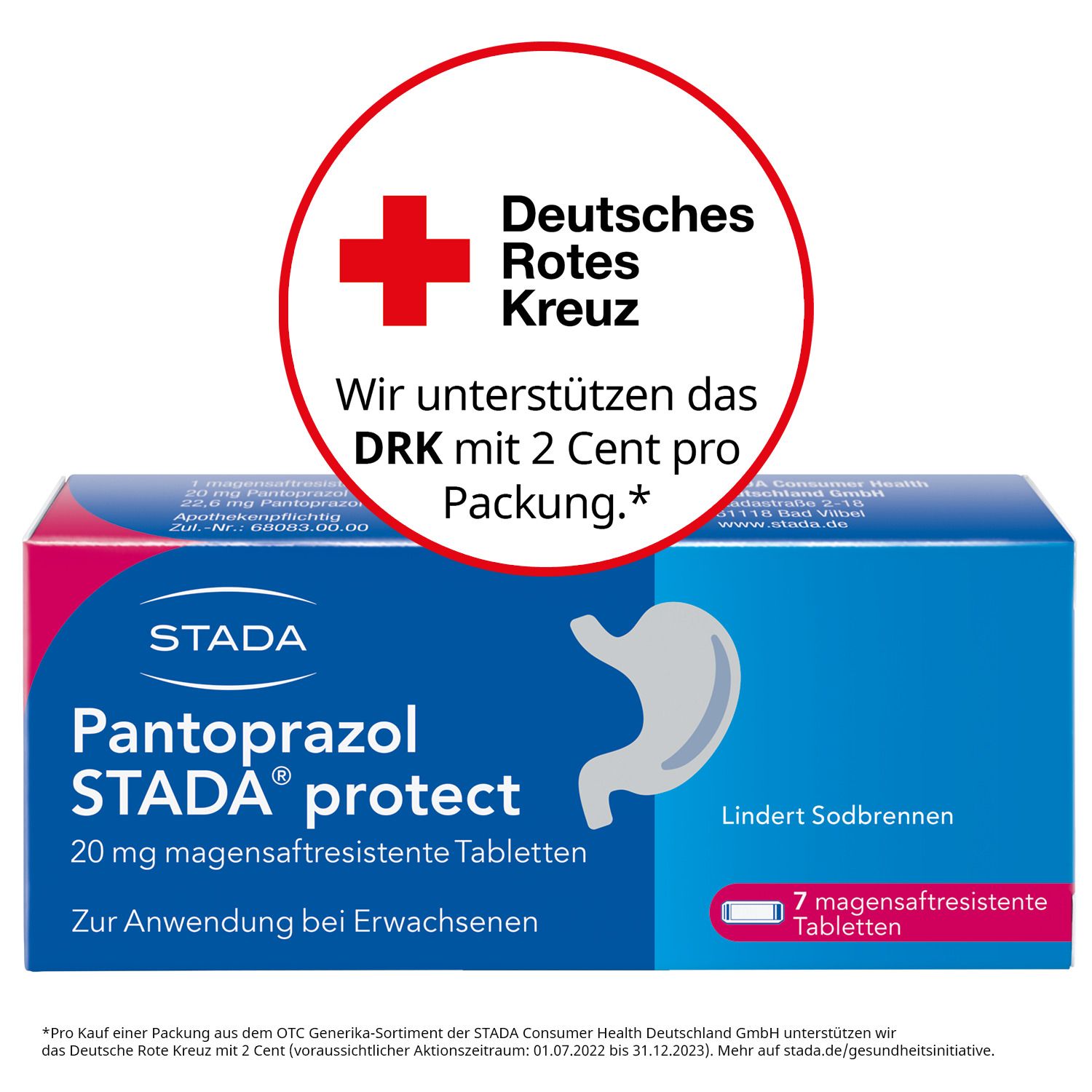 Pantoprazol STADA® protect 20 mg magensaftres.Tabl., lindert Sodbrennen