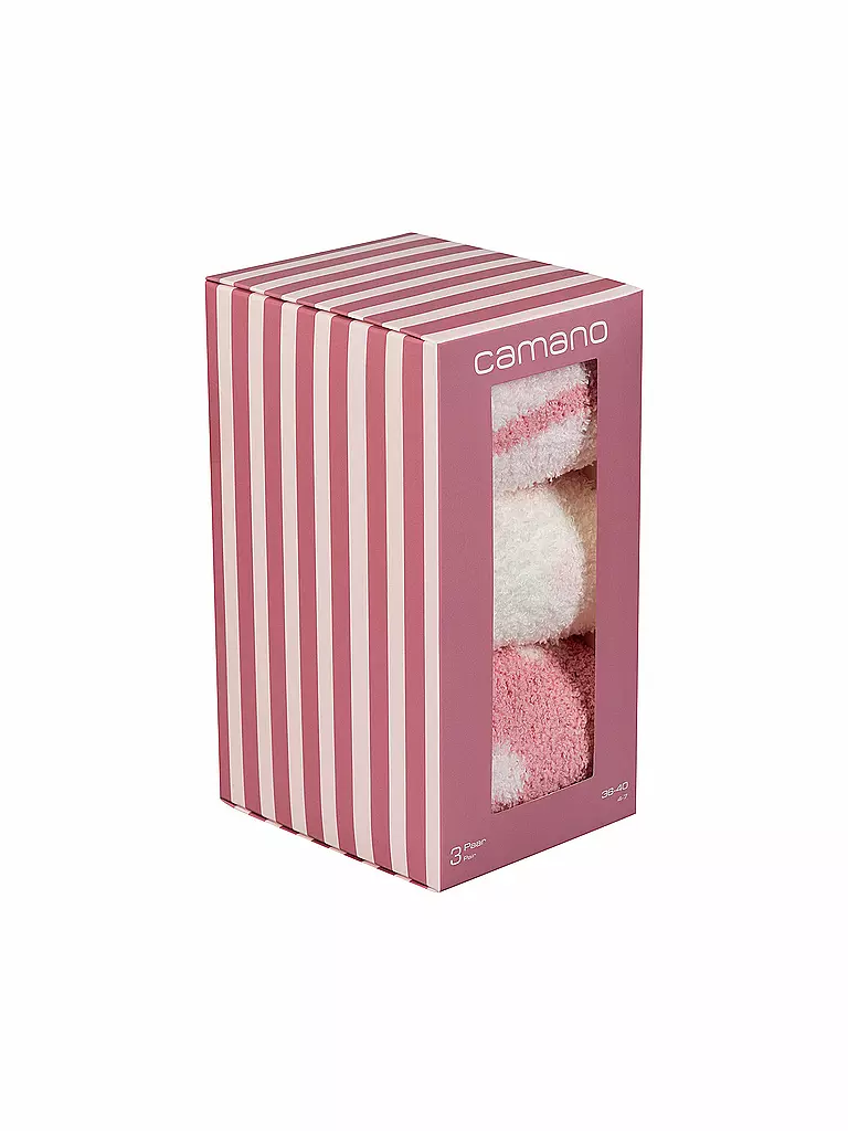 CAMANO Geschenkbox Socken 3er Pkg. pink dogwood rosa