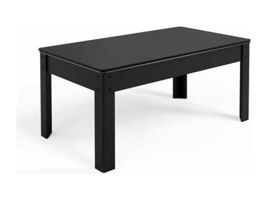 Billard Américain convertible table 6places KITBILL 6Ft - 206,5 x 116,5 x 80 cm Plateau dînatoire et accessoires inclus - Noir