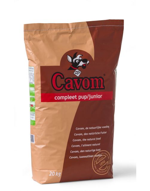 Cavom Compleet Pup\/Junior Rund&Vlees - Hondenvoer