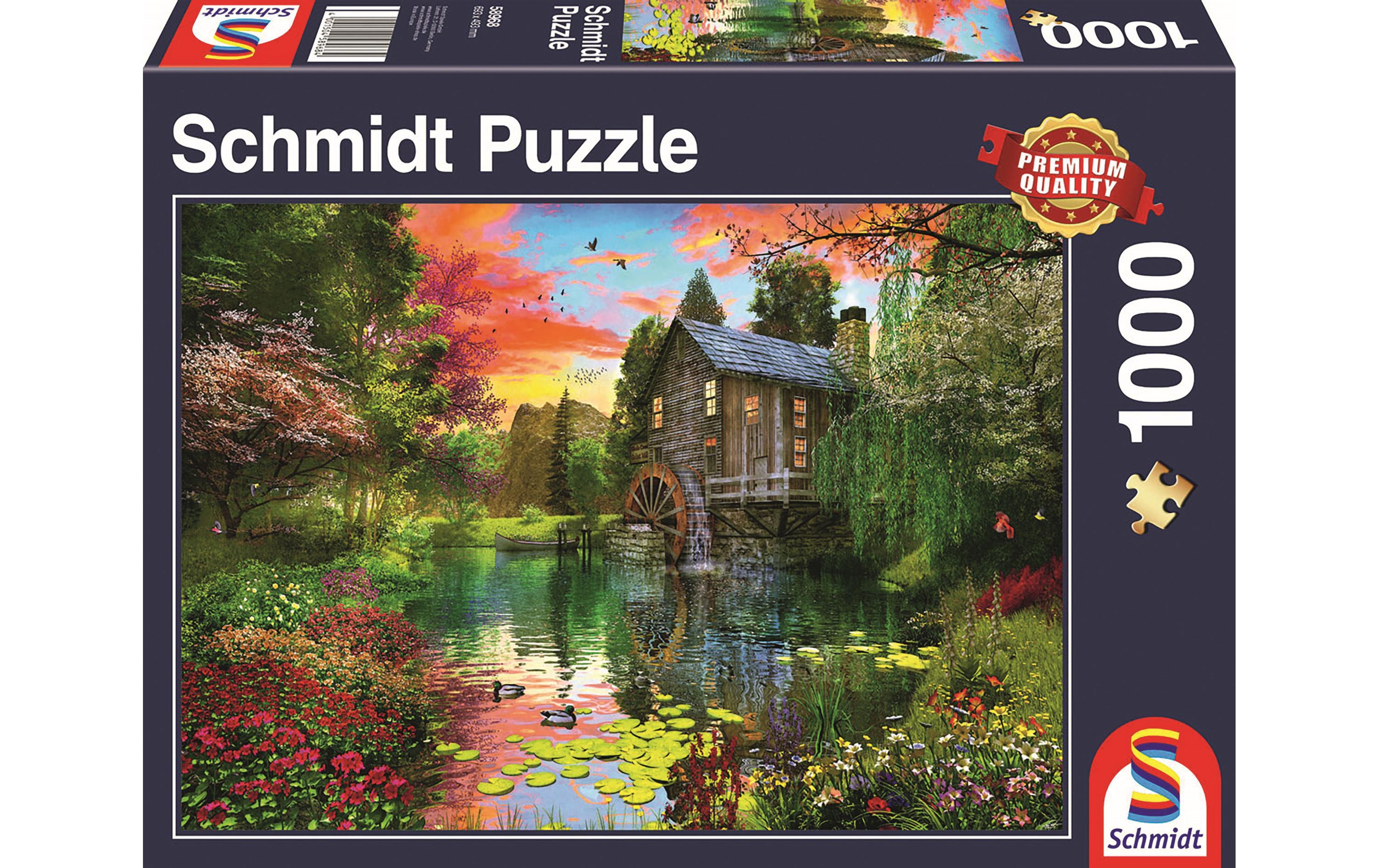 Puzzle Die WassermühlePuzzle mit 1000 Teilen