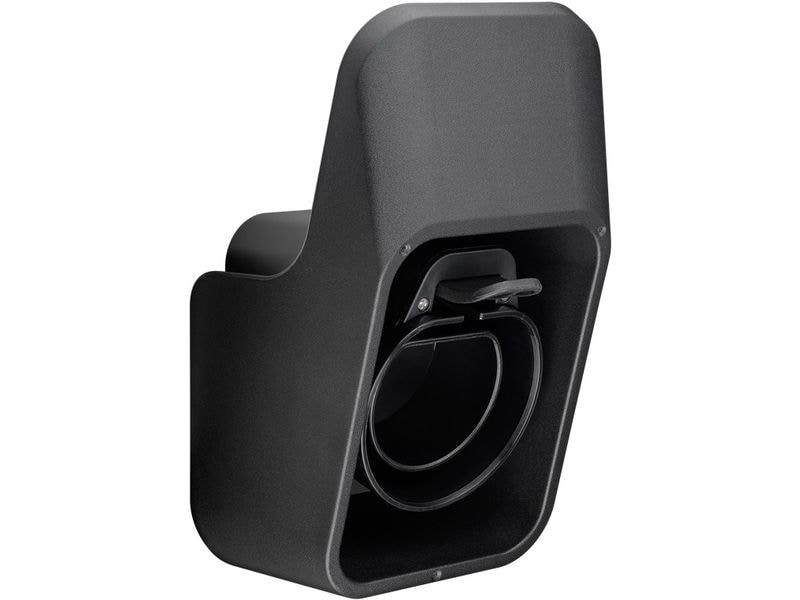 Goobay Wandhalterung mit Kabelablage für Ladekabel Typ-2 Kabel-Wandhalterung für Typ-2 Elektrofahrzeug-Ladekabel