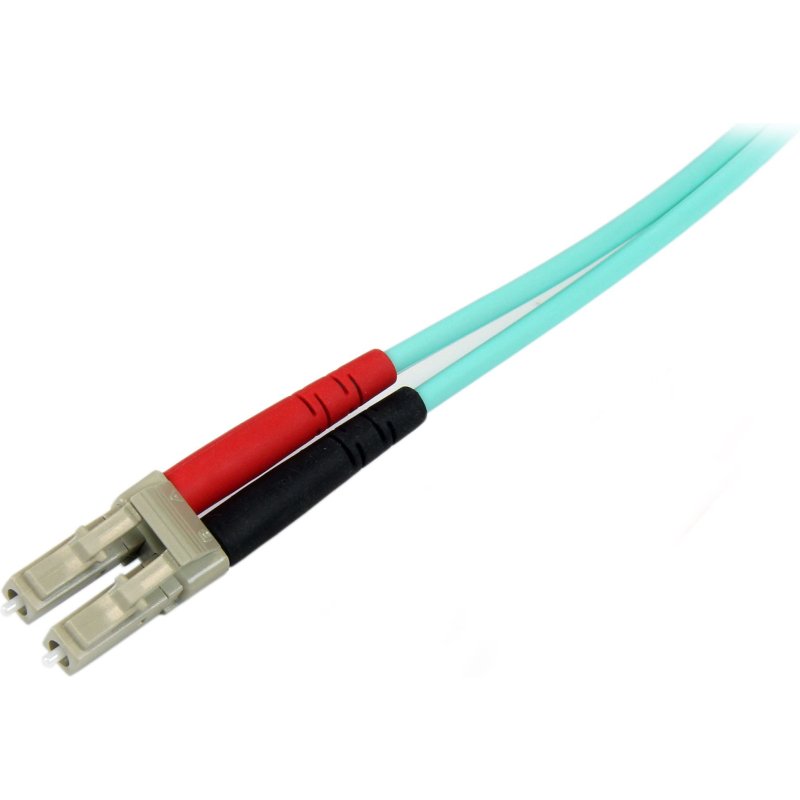 StarTech.com Câble Fibre Optique Multimode de 10m LC/UPC à LC/UPC OM3, Fibre Zipcord Full Duplex 50/125µm, Réseaux 100G, LOMMF/VCSEL,