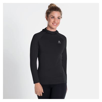 Sweat à Capuche Femme Odlo Zeroweight Ceramiwarm Noir