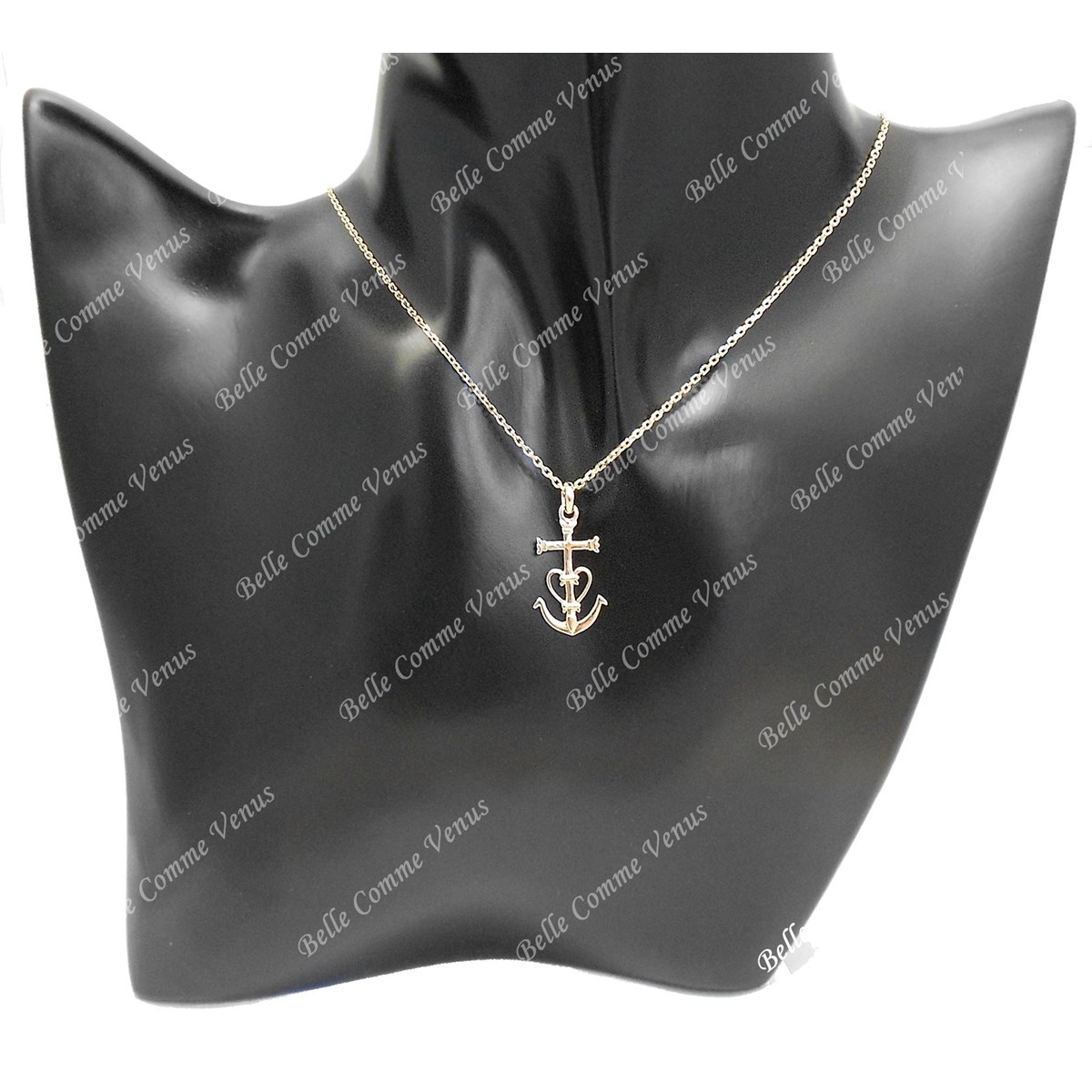 Collier Croix de Camargue Plaqué OR 750 3 microns
