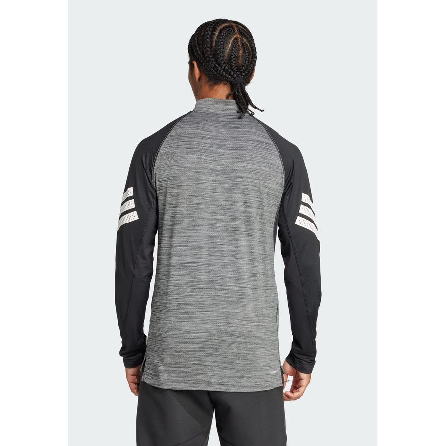 Adidas T-shirt zip 1/4 3 bandes Icon
