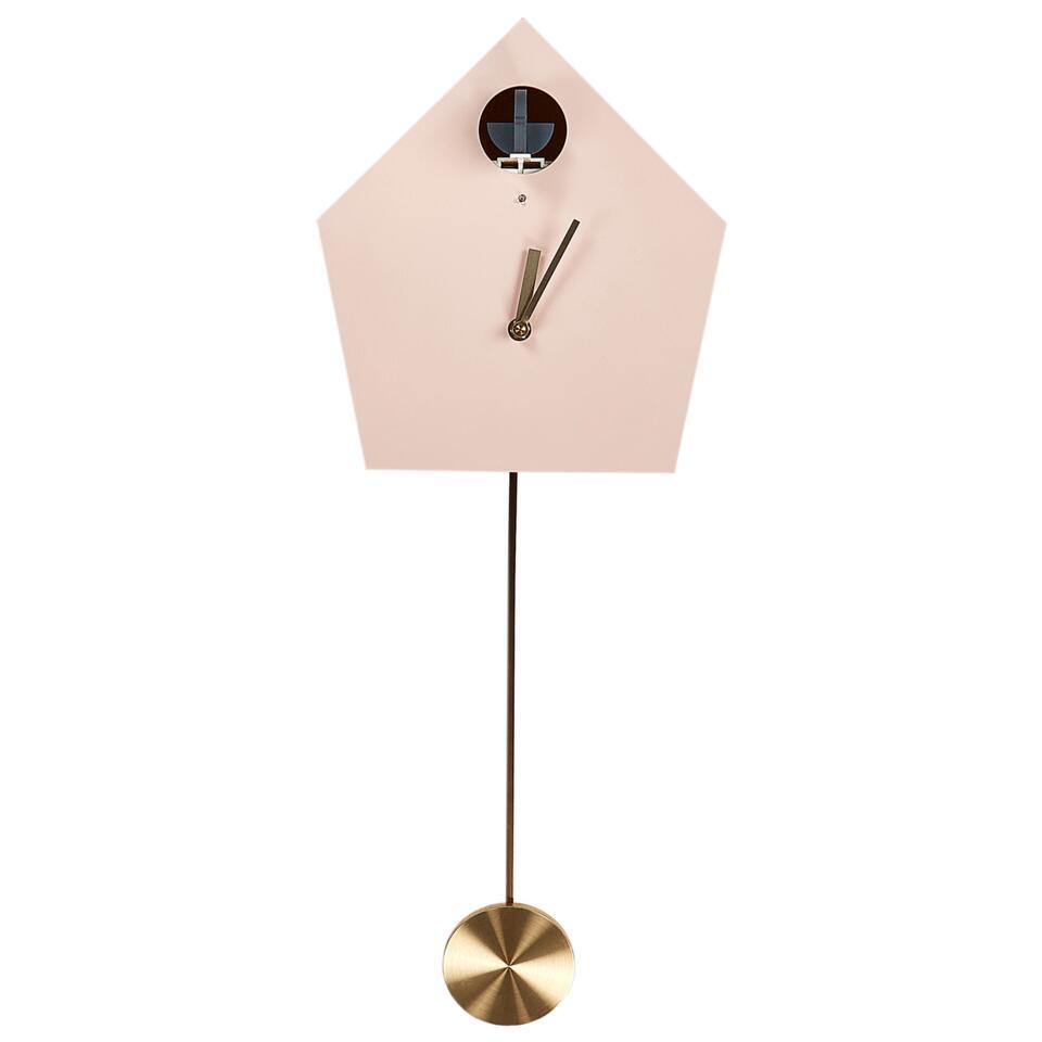 ARBAZ - Wandklok - Roze - MDF