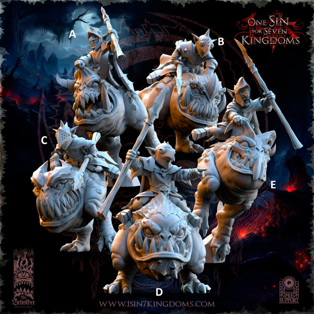 The Beholder Miniatures - Gobelins - Chevaliers