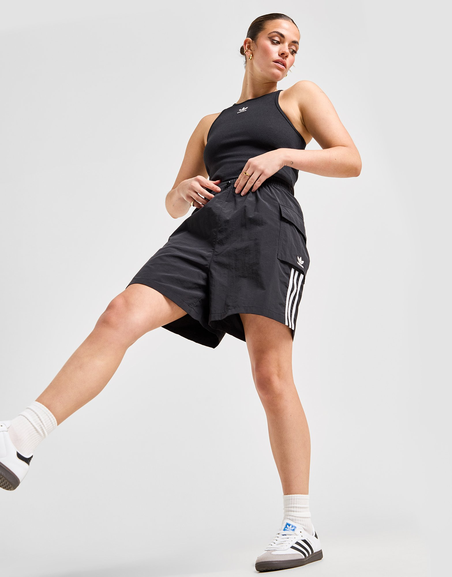 adidas Originals Short Cargo 3-Stripes Femme