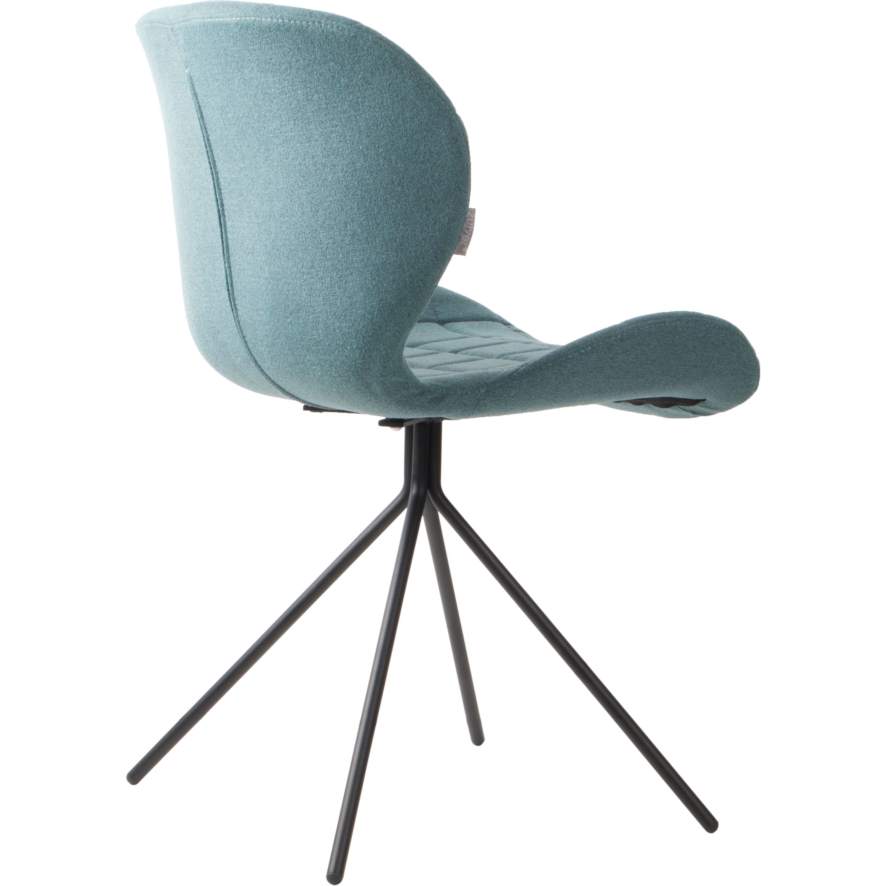 Zuiver OMG Eetkamerstoelen  Blauw - Set van 2