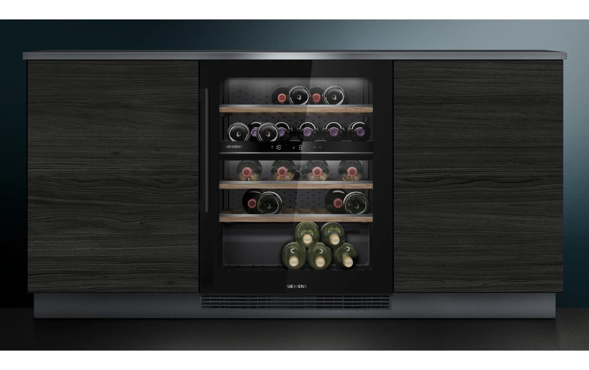 Weinkühlschrank iQ500 KU21WAHG0 Schwarz, Rechts, Wechselbar<br>Weinklimaschrank