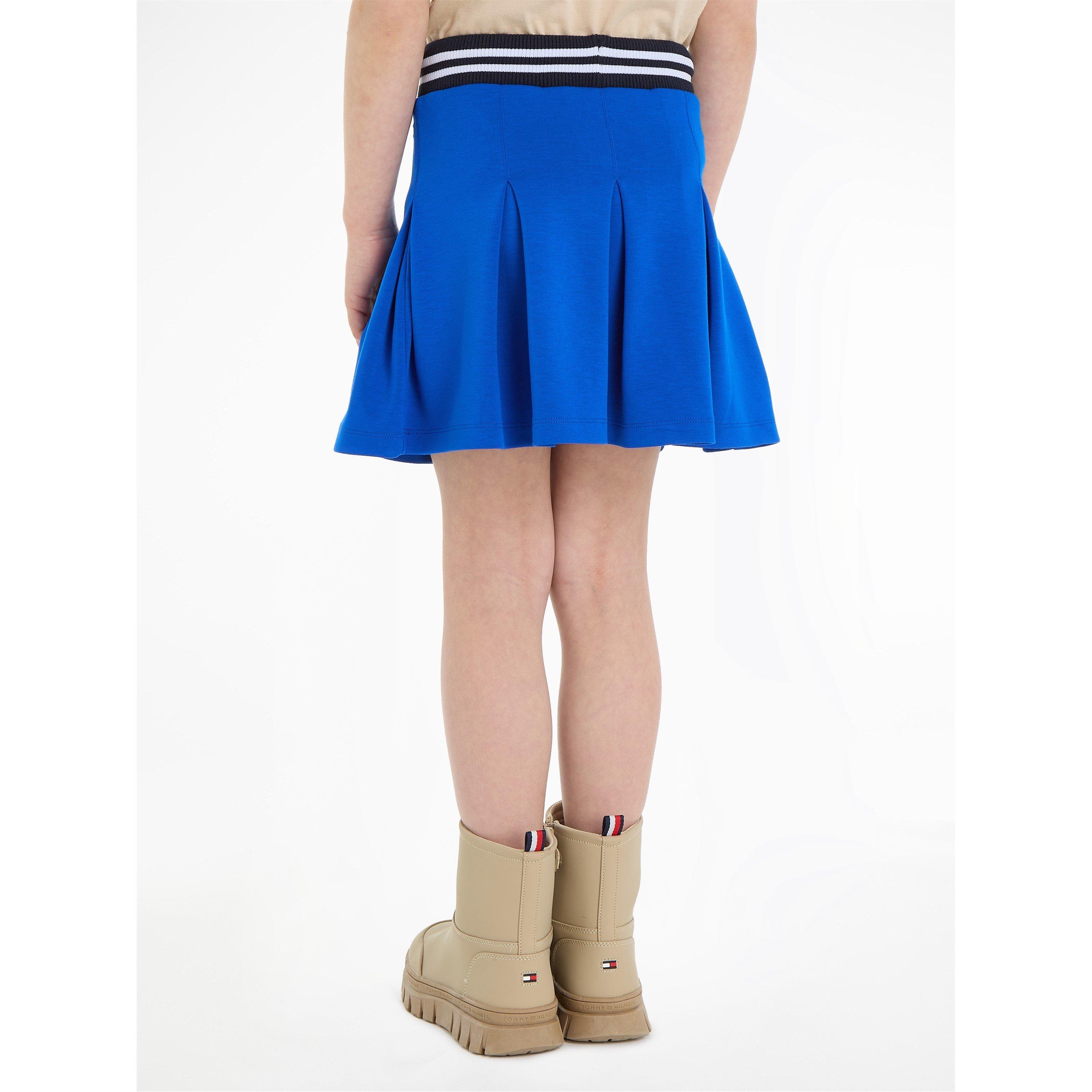 Tommy Hilfiger Knitted Monotype Pleated Mini Skirt Juniors