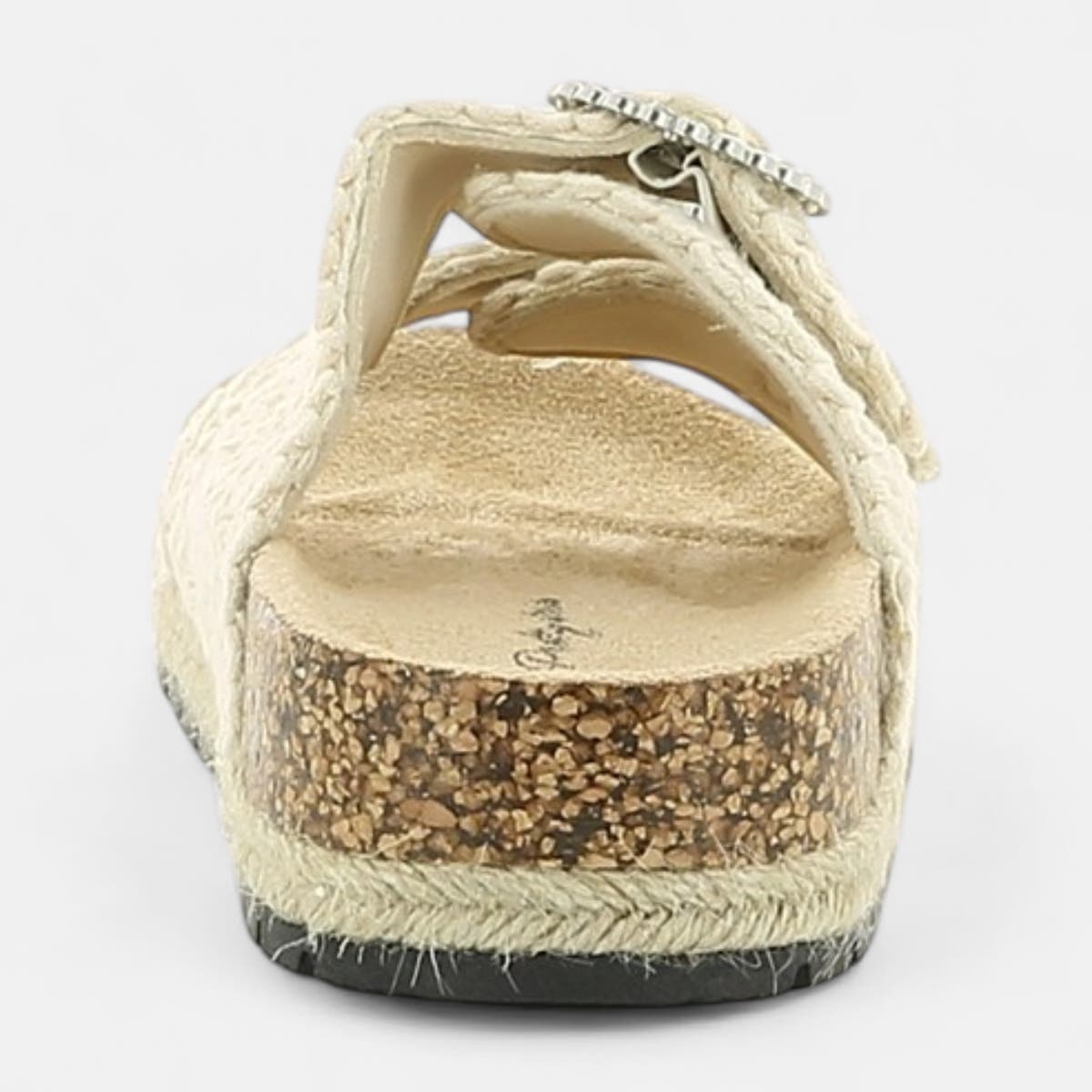 Mules semelle liège Femme beige