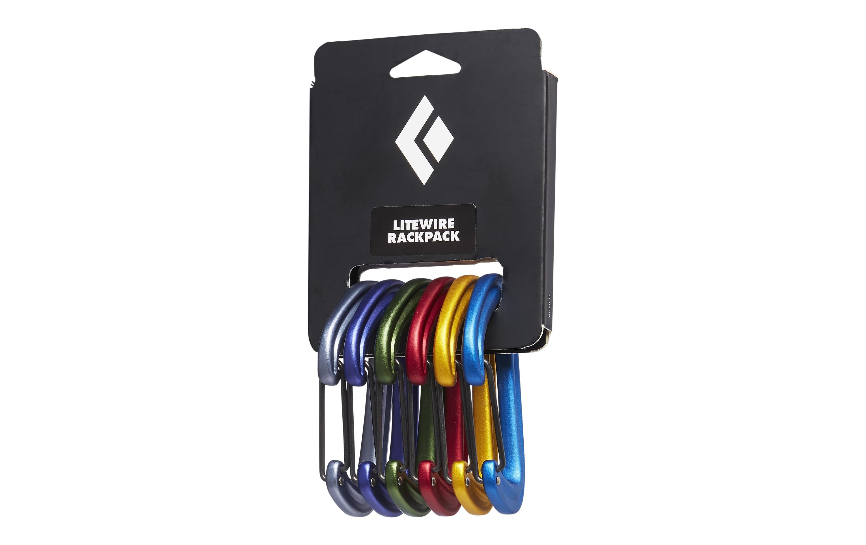 Karabiner Litewire Rackpack 6er-PackDrahtschnapper Karabiner