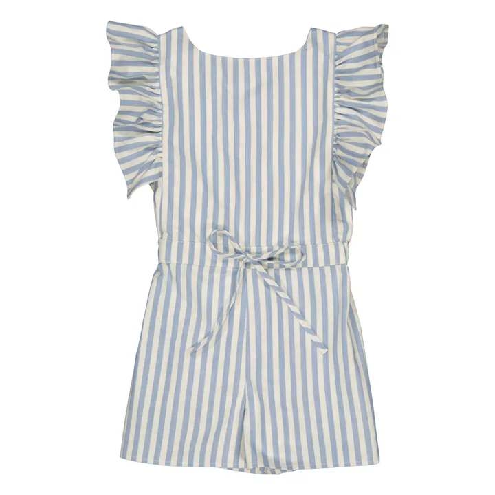 Louis Louise Combishort Birda Rayée | Bleu ciel