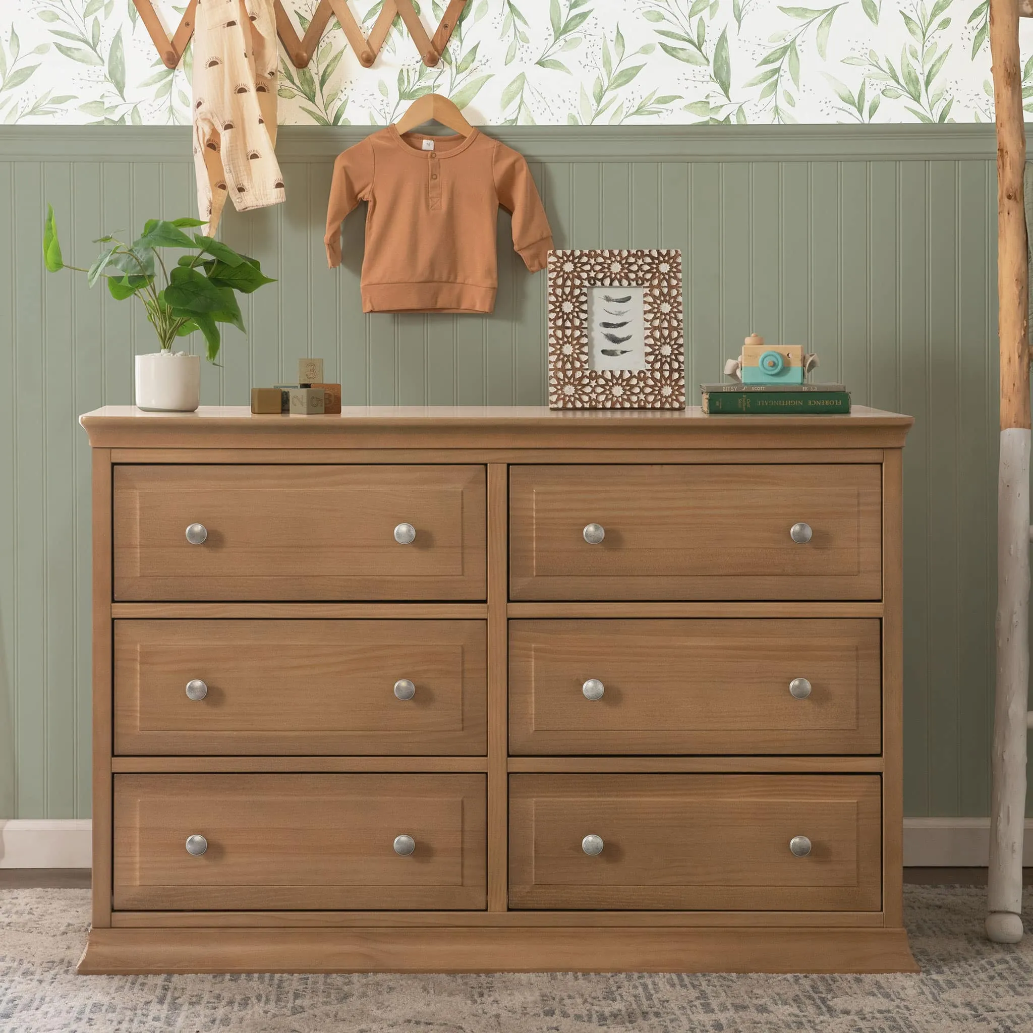 DaVinci Bureau Double 6 Tiroirs Signature Davinci - Noisette