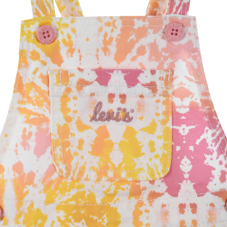 Levi's® Set Latzhose und Body rosagelb