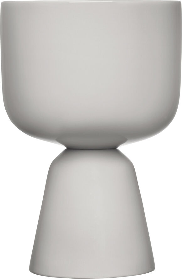 Iittala Nappula urtepotte 230x155mm lysegrå Grå
