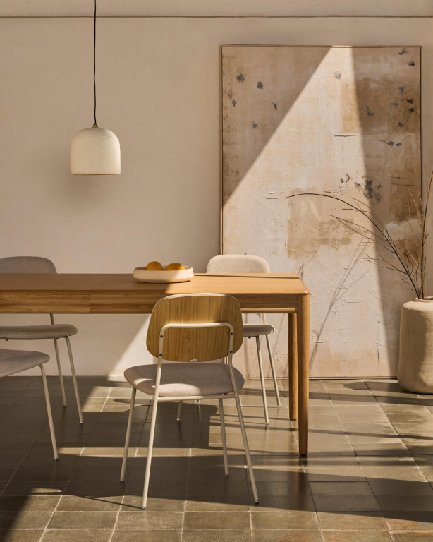 Kave Home Lenon uitschuifbare tafel 200/280x90 naturel