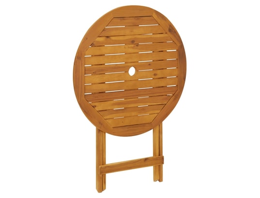 VIDAXL - Ensemble table et chaises Ensemble de bistro 3 pcs gris polypropylène et bois massif