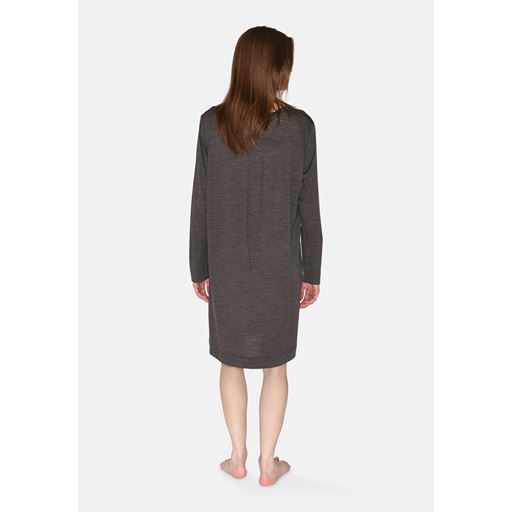 CCDK Marcia Langærmet Natkjole, Pavement Melange, XL