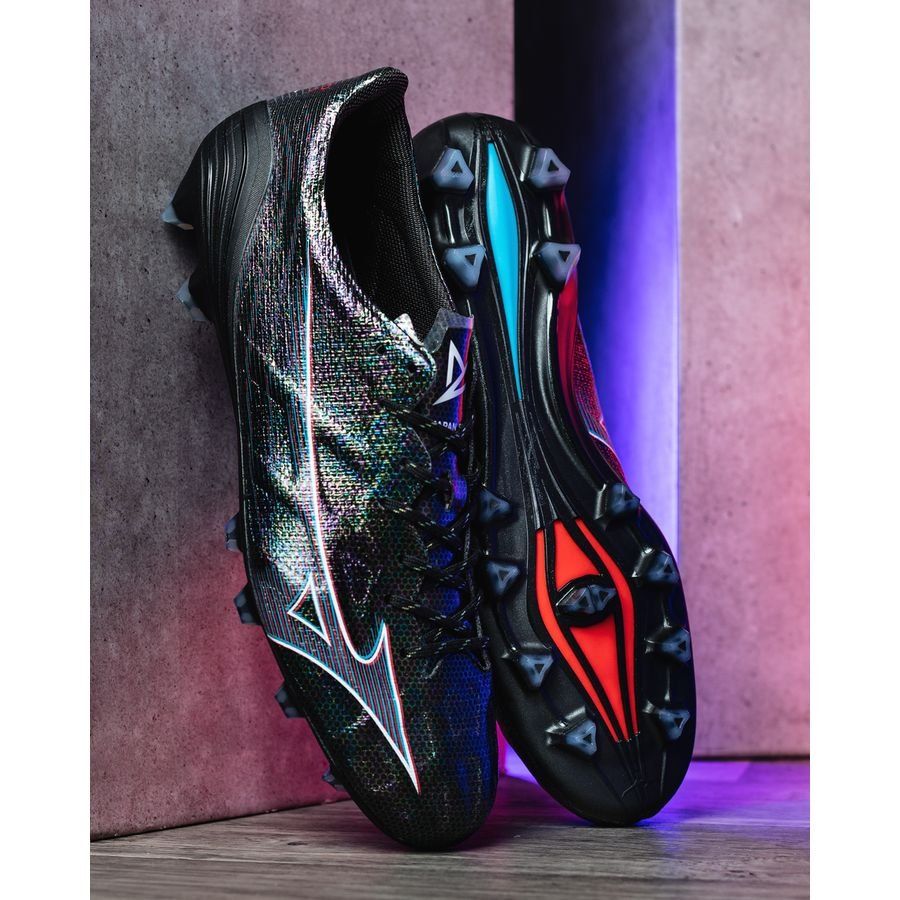 Mizuno Alpha Made in Japan FG/AG Black Pack - Noir/Bleu/Rouge