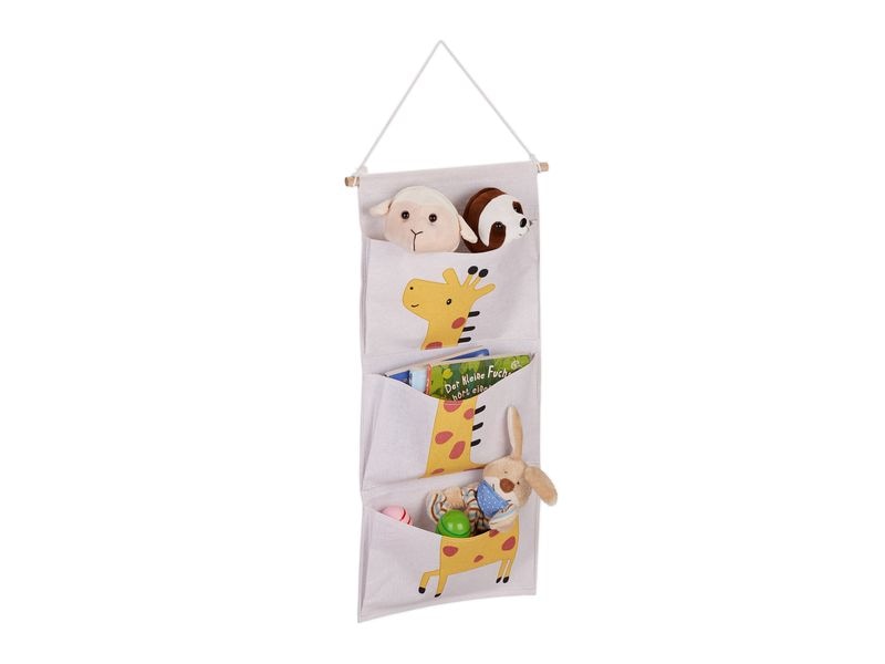 relaxdays Hängematte Giraffe Hängeorganizer für das Kinderzimmer