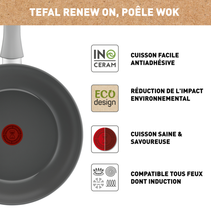 Renew On, Poêle  wok 28 cm