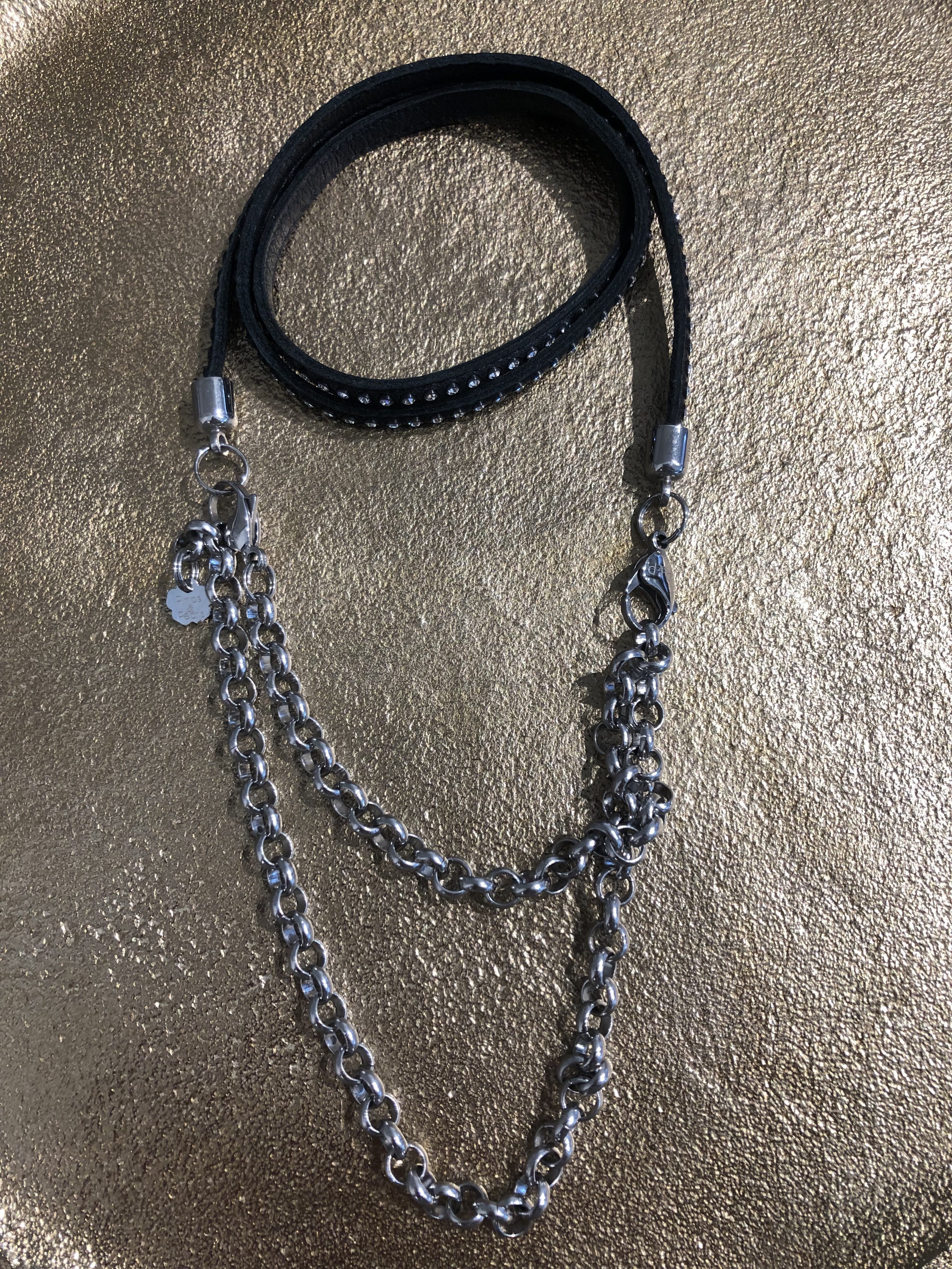 Pimps & Pearls- Ketting- Zwart