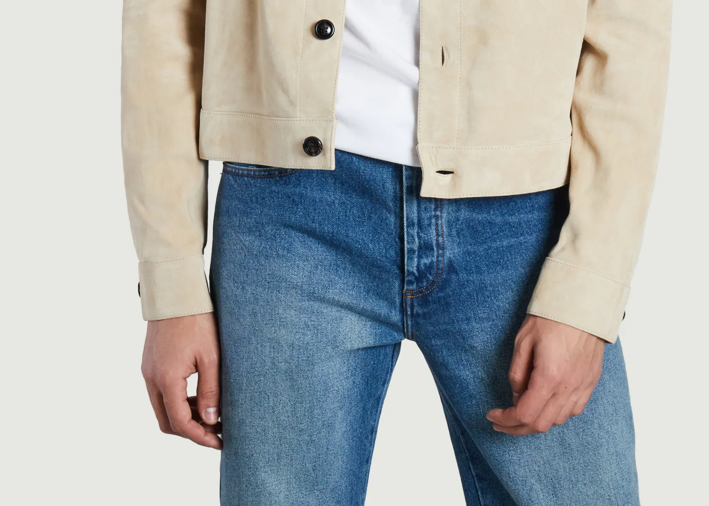 Surchemise Boutonnée Cuir Suede AMI Paris