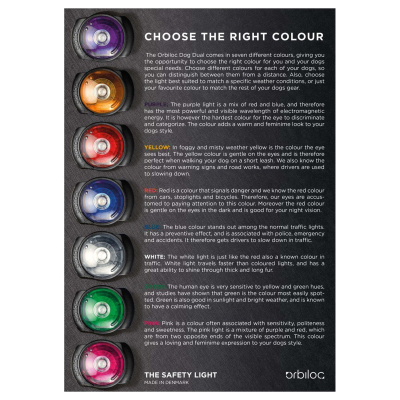 Orbiloc Leuchtie Safety Light Dog Dual türkis