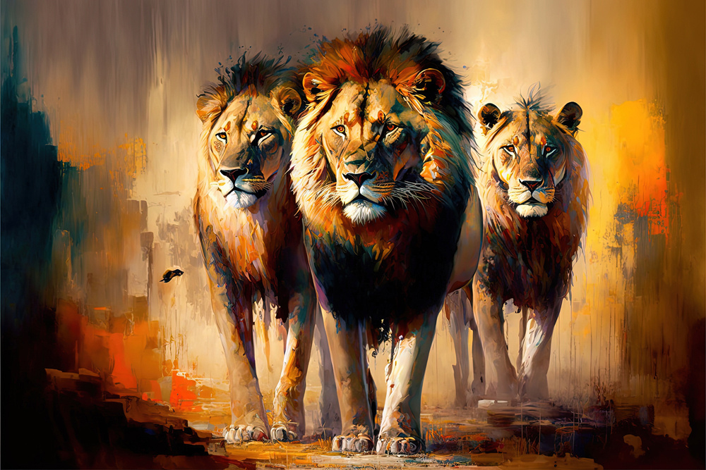Akustikbild WILD SAFARI 80x120cm, 6kg