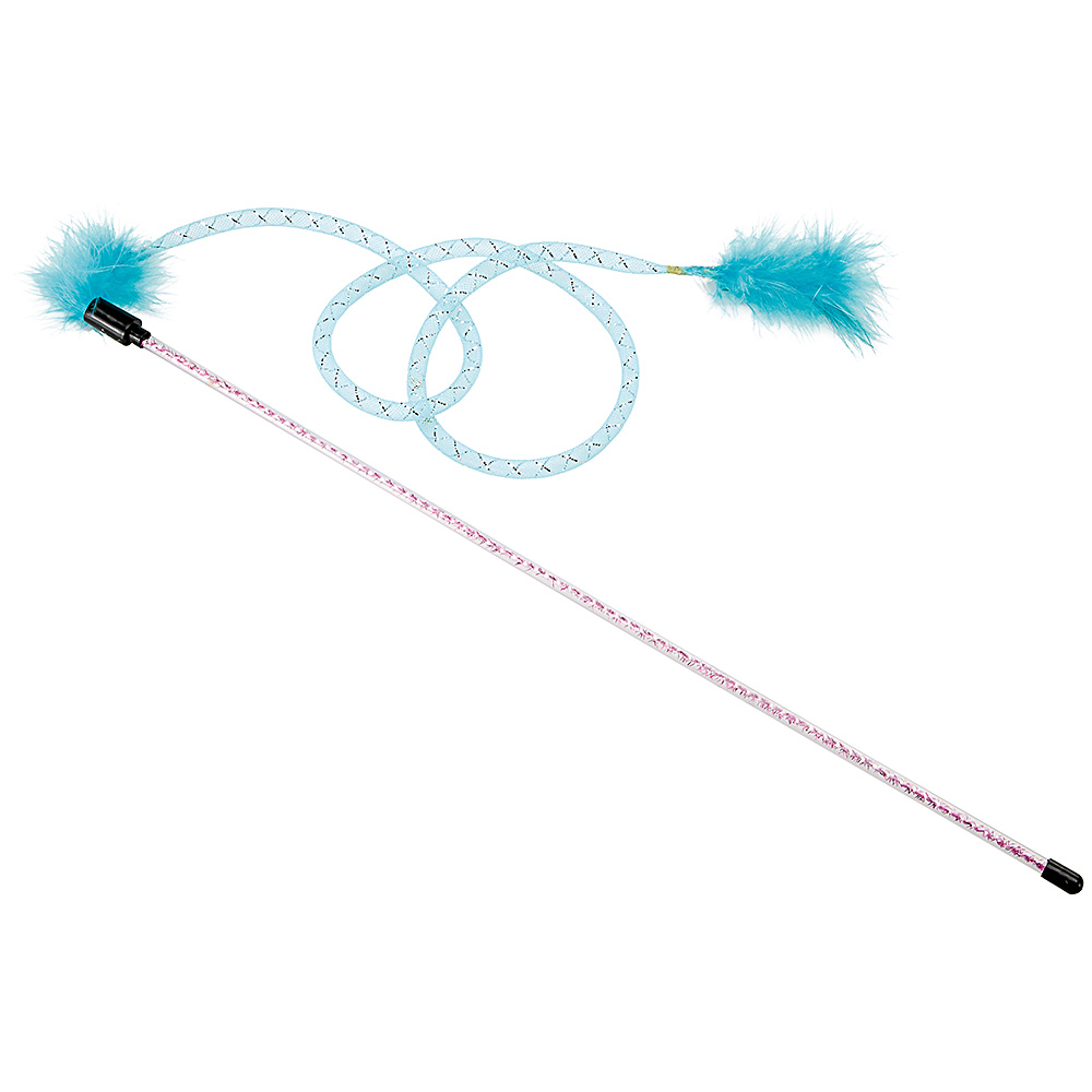 Cane à pêche jeu chat pendante ferplast baguette chats pa 5002 différentes couleurs