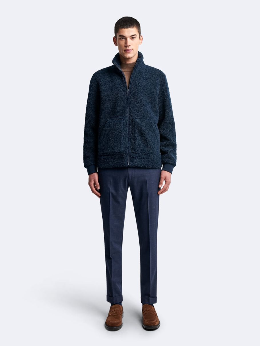 Blouson col montant uni