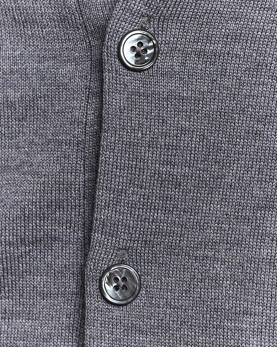 Stenströms Merino Pocket Cardigan Grey