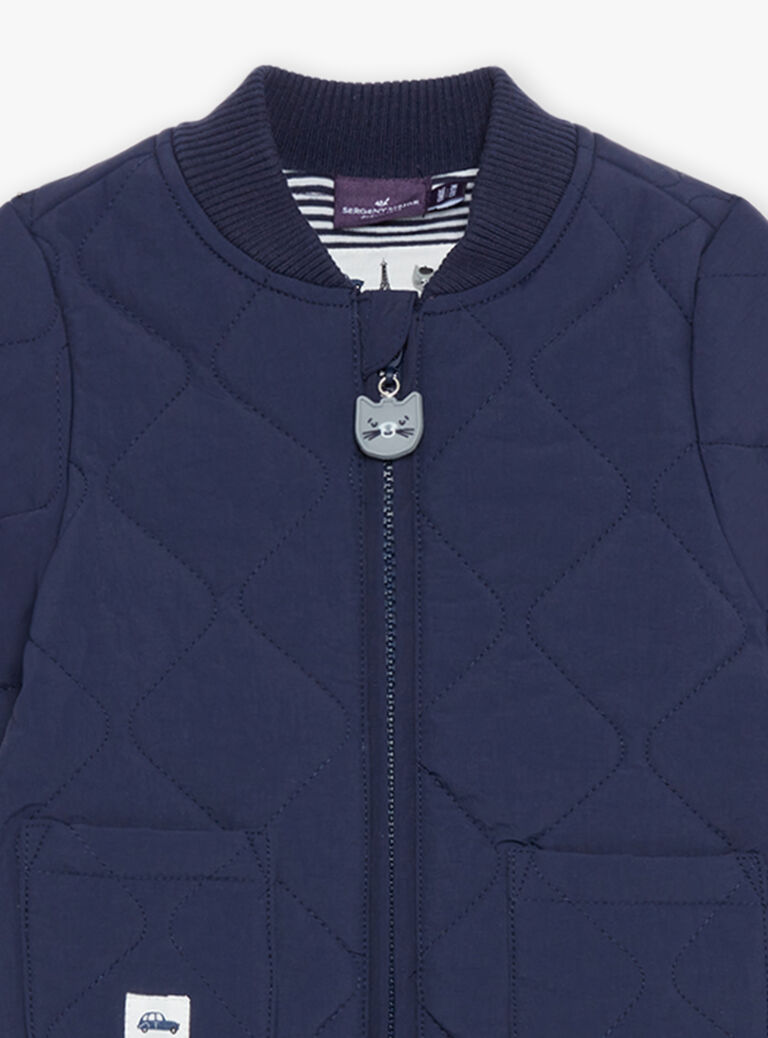 Veste bleue marine matelassée