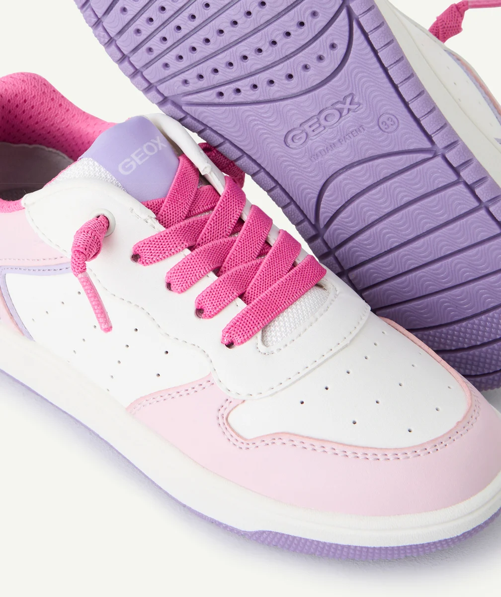 GEOXbaskets fille washiba rose violet et blanc