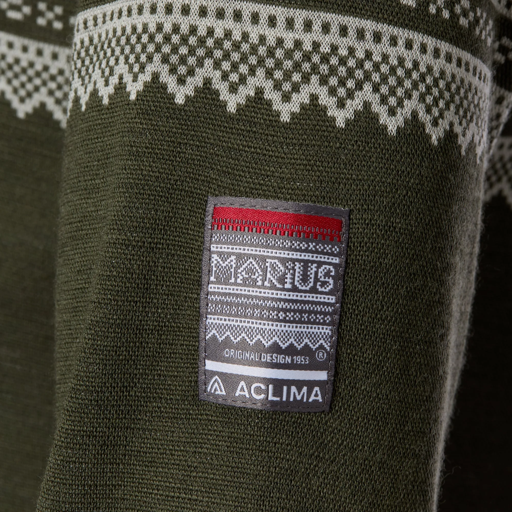 Aclima -  Aclima Pullover DesignWool Marius Mock Neck Zip nordmarka