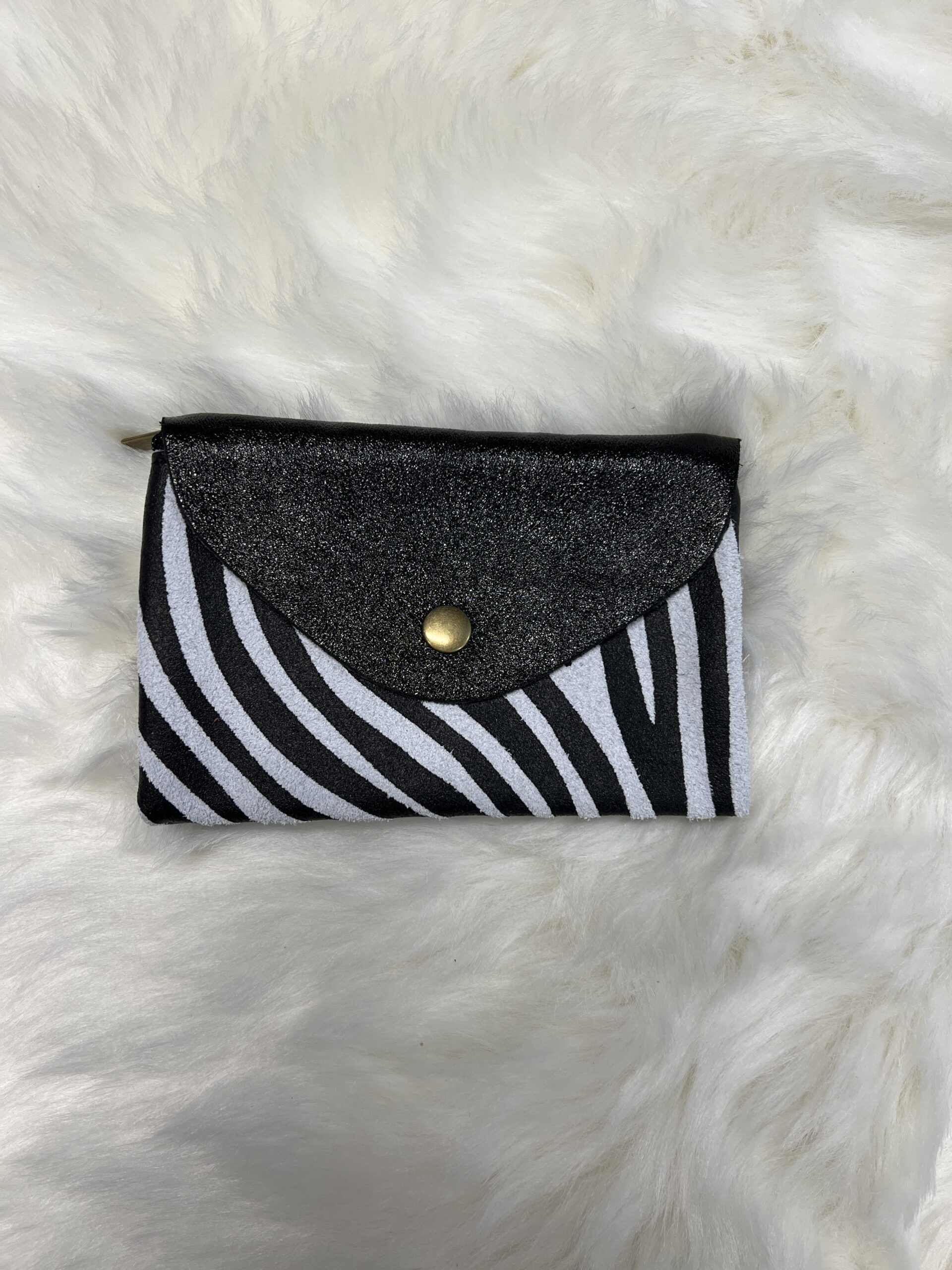 Lommers Leer Portemonnee L Evelyn | 17 Zebra