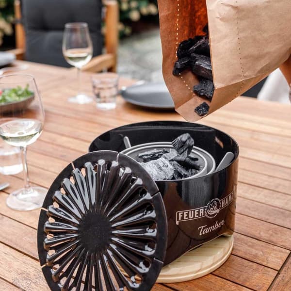Réchaud à gaz randonnée FEUERHAND CHARBON POUR BARBECUE DE TABLE 1KG CHARCOAL
