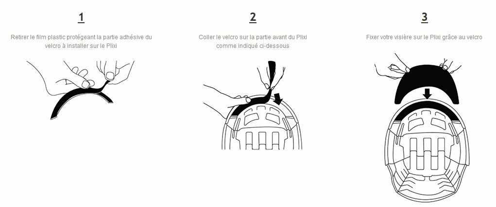 Visière Amovible pour Casque Vélo Overade Plixi - 7 Couleurs