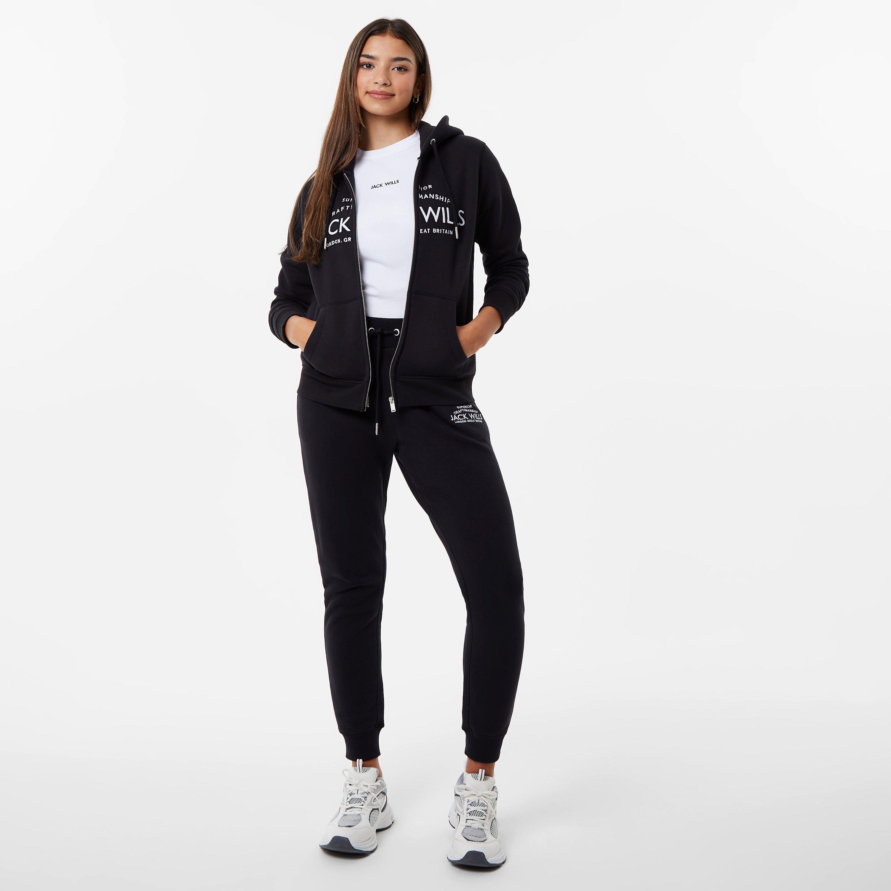 Jack Wills JW Hunston Logo Zip Hoodie