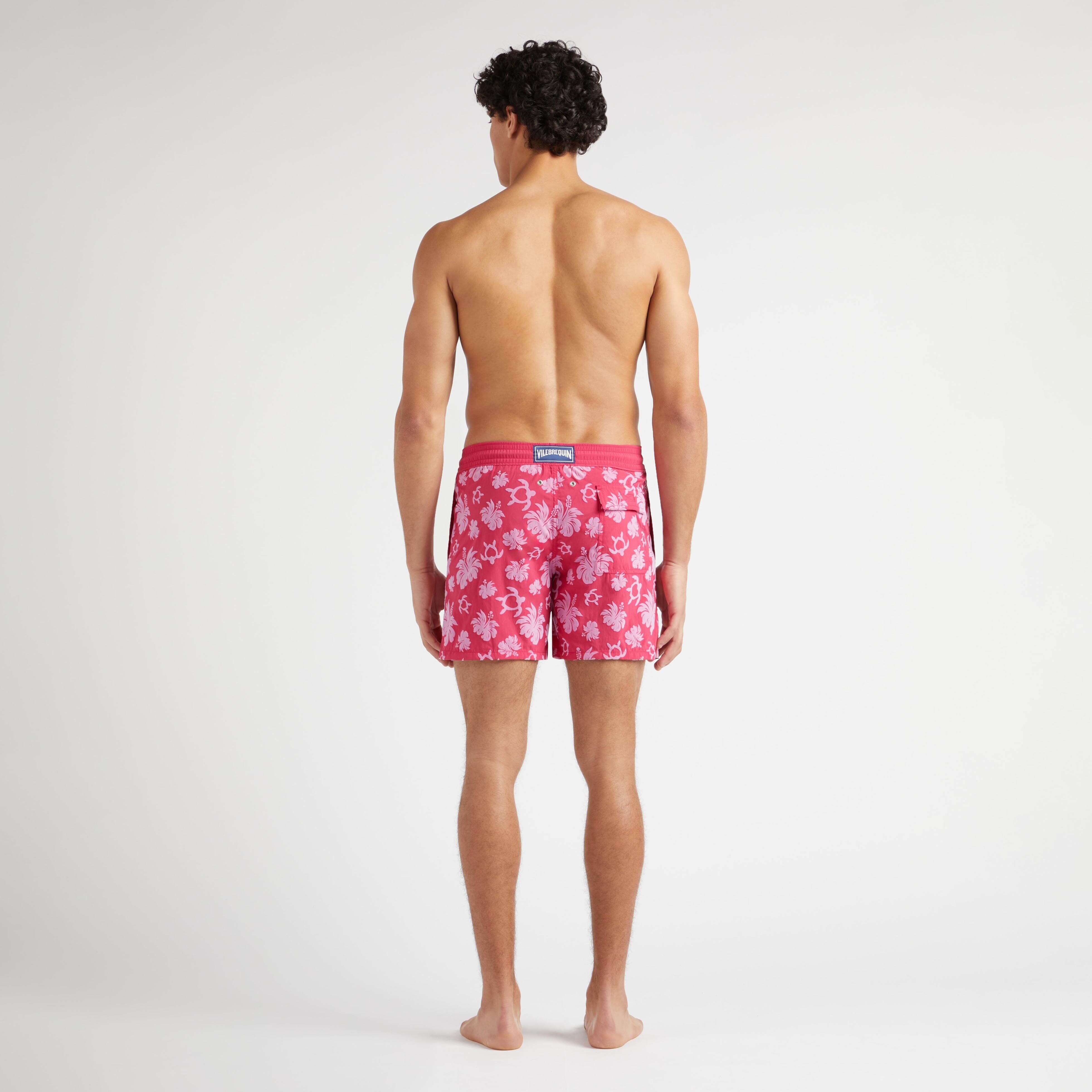 Maillot de Bain Homme Imprimé Turtle Heart Tahiti floqué