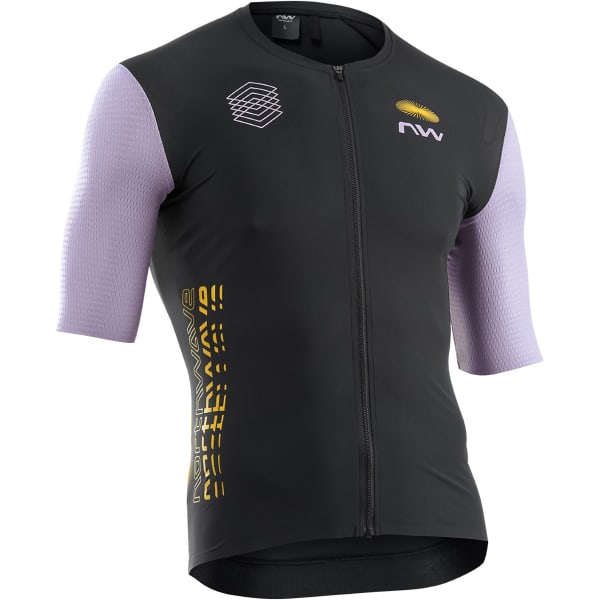 Maillot vélo NORTHWAVE EXTREME EVO JERSEY SS BLACK/LILAC