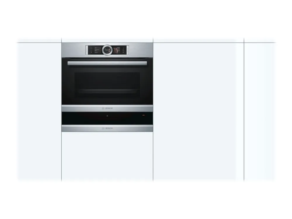 Bosch Serie | 8 BIC630NS1 - Varmeskuffe - til indbygning - niche - bredde: 56 cm - dybde: 55 cm - højde: 14 cm - rustfrit stål