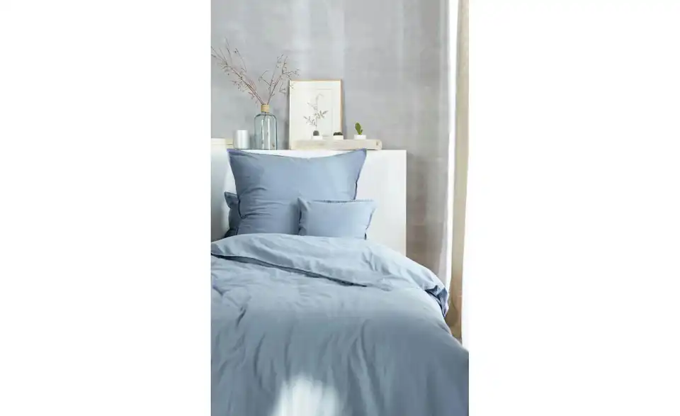 Stone Washed-Bettwäsche 200 cm 135 cm Denimblau 135x200 cm