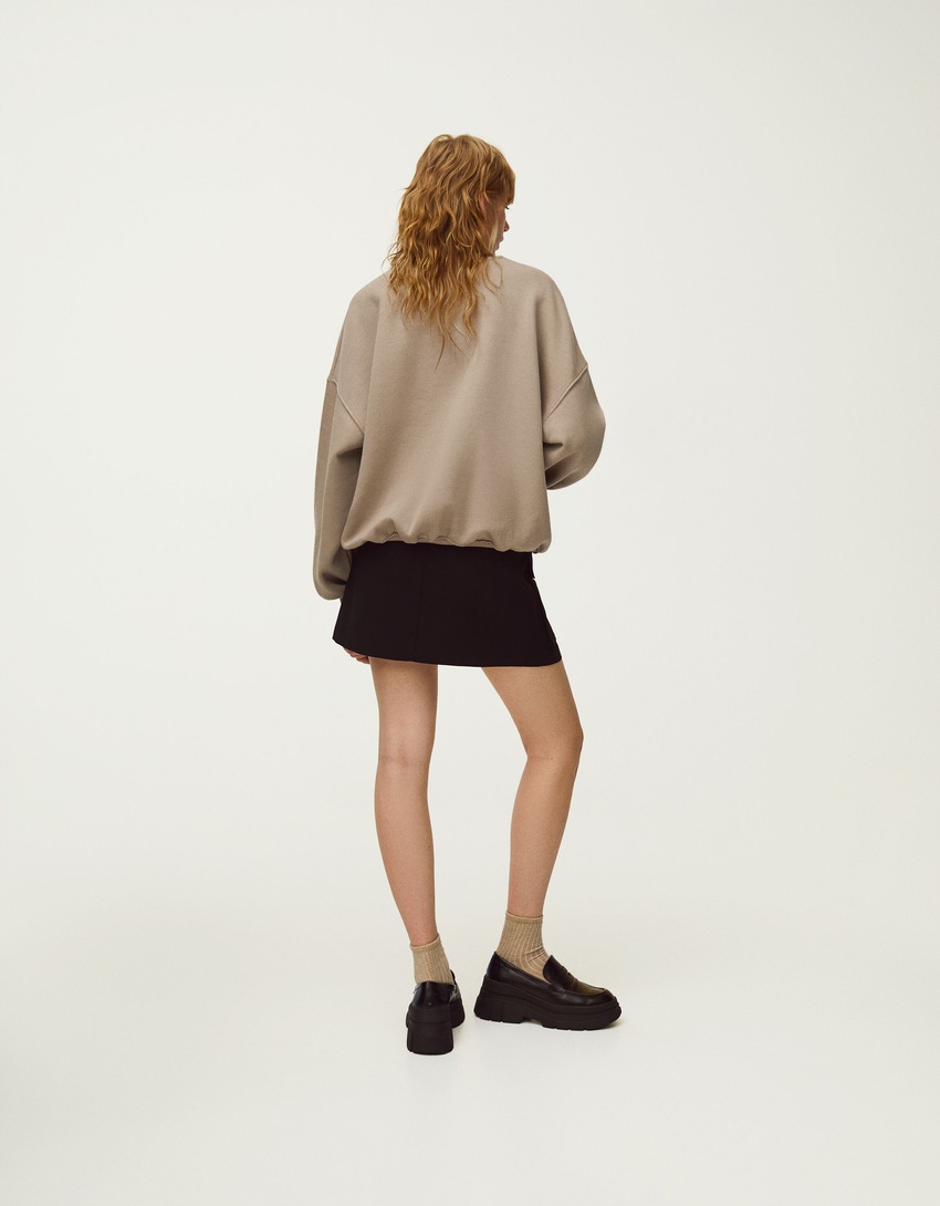 Moletom estampado oversized